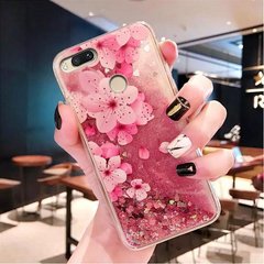 Чехол Glitter для Xiaomi Mi A1 / Mi5x бампер Жидкий блеск аквариум Sakura