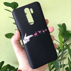 Чехол Style для Xiaomi Redmi Note 8 Pro силиконовый бампер Черный Pew Heart