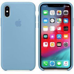 Чехол Silicone Сase для Iphone XS бампер накладка Cornflower