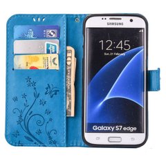 Чохол Butterfly для Samsung Galaxy J7 Neo / J701 книжка жіночий блакитний