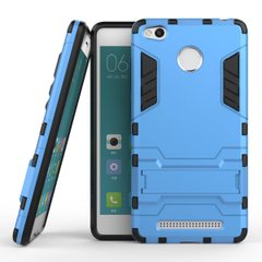Чехол Iron для Xiaomi Redmi 3S / Redmi 3 Pro бронированный бампер Броня Blue