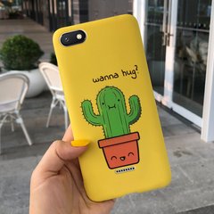 Чехол Style для Xiaomi Redmi 6A Бампер силиконовый желтый Cactus