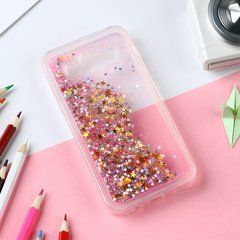Чехол Glitter для Samsung G530 / G531 / Galaxy Grand Prime бампер Жидкий блеск Звезды Розовый УЦЕНКА