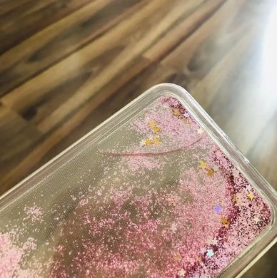 Чехол Glitter для Samsung G530 / G531 / Galaxy Grand Prime бампер Жидкий блеск Звезды Розовый УЦЕНКА