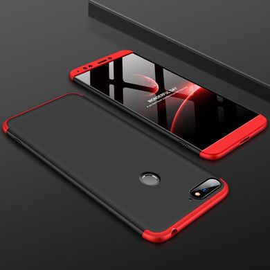 Чехол GKK 360 для Huawei Y6 Prime 2018 (5.7") бампер оригинальный Black-Red