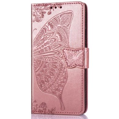 Чехол Butterfly для Samsung A50 2019 / A505F книжка кожа PU розовый