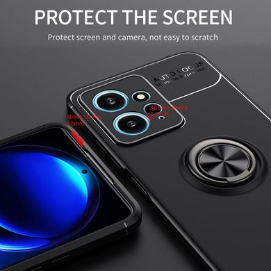 Чехол TPU Ring для Xiaomi Redmi Note 12 бампер противоударный с кольцом Black