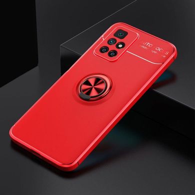 Чехол TPU Ring для Xiaomi Redmi Note 11 4G бампер противоударный с кольцом Red