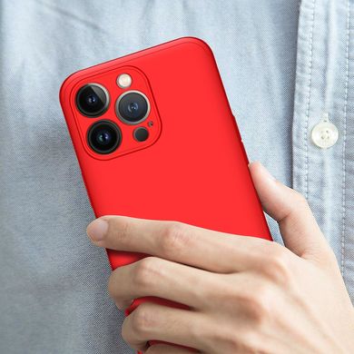 Чехол GKK 360 для Iphone 13 Pro Бампер противоударный Red