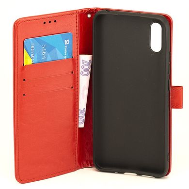 Чехол Idewei для Xiaomi Redmi 9A книжка кожа PU красный
