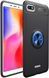 Чехол TPU Ring для Xiaomi Redmi 6A бампер оригинальный с кольцом Black-Blue