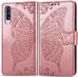 Чохол Butterfly для Samsung A50 2019 / A505F книжка шкіра PU рожевий