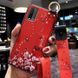 Чехол Lanyard для Xiaomi Redmi 9T бампер с ремешком Red
