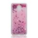 Чехол Glitter для Meizu M5 Note Бампер Жидкий блеск сердце розовый