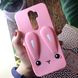 Чехол Funny-Bunny для Xiaomi Redmi Note 8 Pro бампер резиновый заяц Розовый