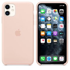 Чохол Silicone Сase для Iphone 11 бампер накладка Pink Sand