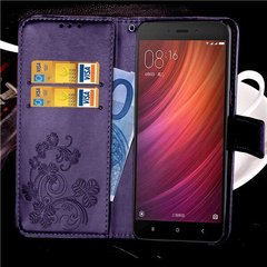 Чехол Clover для Xiaomi Redmi Note 4 / Note 4 Pro Global книжка кожа PU женский Purple