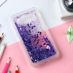 Чехол Glitter для Samsung G530 / G531 / Galaxy Grand Prime бампер Жидкий блеск Фиолетовый УЦЕНКА