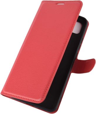 Чехол IETP для Xiaomi Redmi 10A книжка кожа PU с визитницей красный