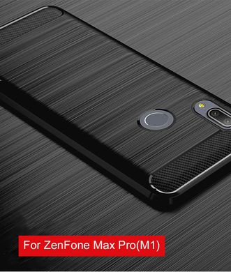 Чехол Carbon для Asus Zenfone Max Pro (M1) / ZB601KL / ZB602KL / x00td бампер черный