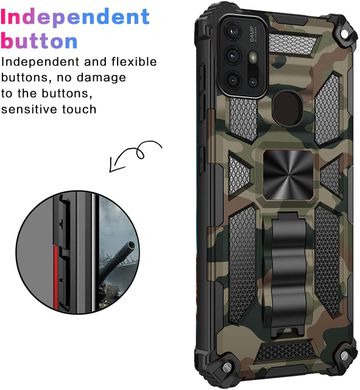 Чехол Military Shield для Motorola Moto G30 бампер противоударный с подставкой Khaki