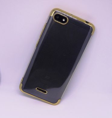 Чехол Frame для Xiaomi Redmi 6A силиконовый бампер Gold