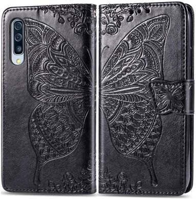 Чехол Butterfly для Samsung A50 2019 / A505F книжка кожа PU черный