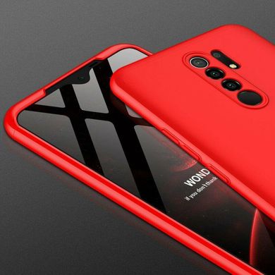 Чехол GKK 360 для Xiaomi Redmi 9 бампер противоударный Red