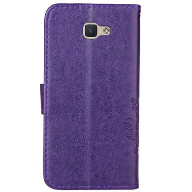 Чехол Clover для Samsung Galaxy A7 2017 / A720 книжка с узором кожа PU фиолетовый