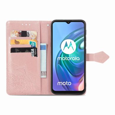 Чехол Vintage для Motorola Moto G30 книжка кожа PU с визитницей розовый