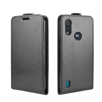 Чохол IETP для Motorola Moto E6s (2020) фліп вертикальний шкіра PU Чорний