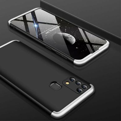 Чехол GKK 360 для Samsung Galaxy M31 / M315 Бампер оригинальный Black-Silver