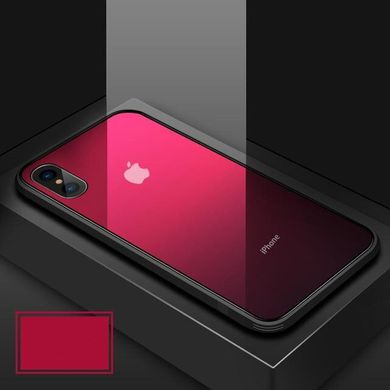 Чохол Amber-Glass для Iphone X бампер накладка градієнт Red