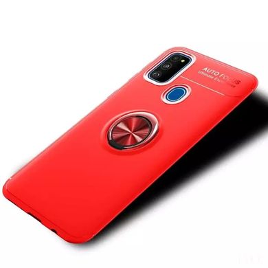 Чехол TPU Ring для Samsung Galaxy M31 / M315 бампер с кольцом противоударный Red