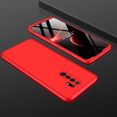 Чехол GKK 360 для Xiaomi Redmi 9 бампер противоударный Red