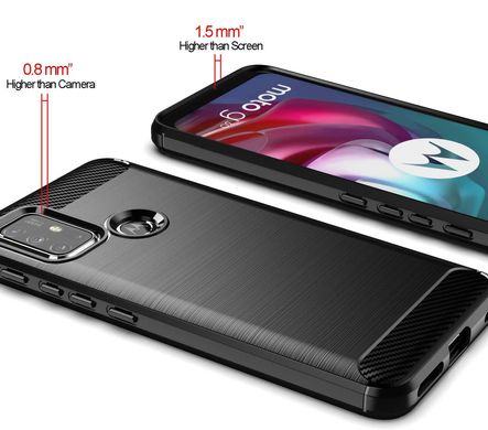 Чехол Carbon для Motorola Moto G10 бампер противоударный Black