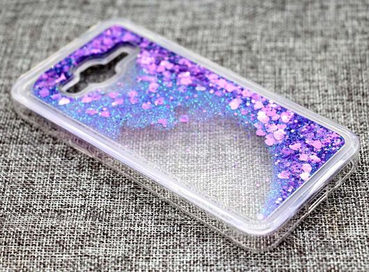 Чохол Glitter для Samsung Galaxy J7 2016 / J710 Бампер Рідкий блиск фіолетовий