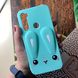 Чехол Funny-Bunny для Xiaomi Redmi Note 8 Pro бампер резиновый заяц Голубой