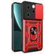 Чехол Hide Shield для Infinix Hot 40 / X6836 бампер противоударный с подставкой кольцом Red