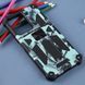 Чехол Military Shield для Xiaomi Redmi Note 12 Pro 5G бампер противоударный с подставкой Turquoise