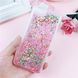 Чехол Glitter для Iphone 6 / 6s Бампер Жидкий блеск звезды Розовый