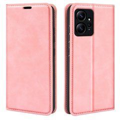 Чехол Taba Retro-Skin для Xiaomi Redmi Note 12 книжка с визитницей кожа PU розовый