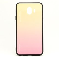 Чехол Gradient для Samsung J4 2018 / J400 бампер накладка Beige-Pink