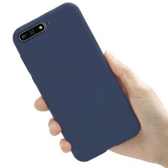 Чохол Style для Huawei Y6 2018 Бампер силіконовий без відбитка синій