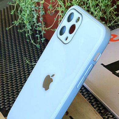 Чехол Color-Glass для Iphone 11 Pro бампер с защитой камер Sky Blue