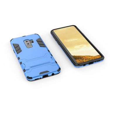 Чехол Iron для Samsung Galaxy S9 Plus / G965 бронированный бампер Броня Blue
