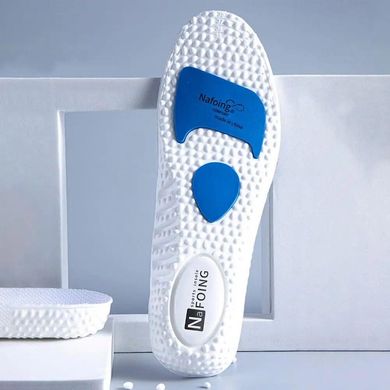 Стельки спортивные Nafoing для кроссовок и спортивной обуви амортизирующие дышащие White 35-36