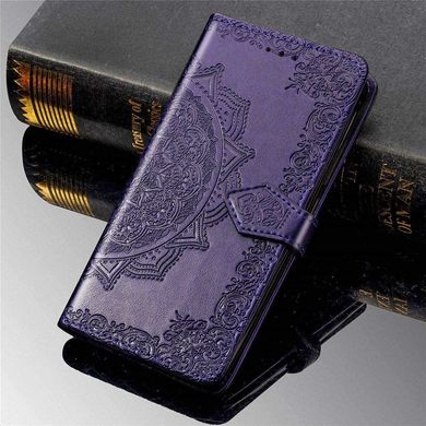 Чехол Vintage для Realme 6i книжка с визитницей кожа PU фиолетовый