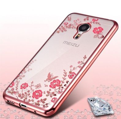 Чехол Luxury для Meizu M5 Бампер Rose Gold
