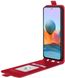 Чехол IETP для Xiaomi Redmi Note 10 Pro флип вертикальный кожа PU красный